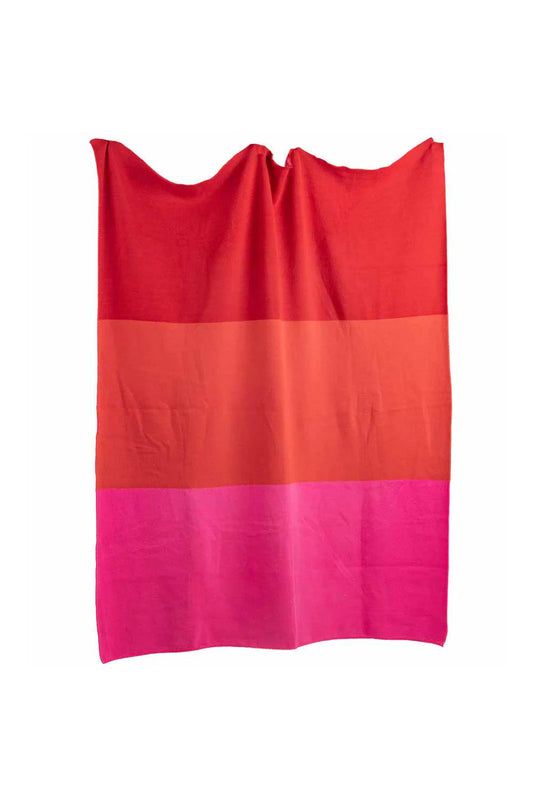Tri-Color Warm Knit Blanket